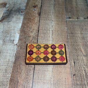 Floral leather multicolor Rolf’s wallet